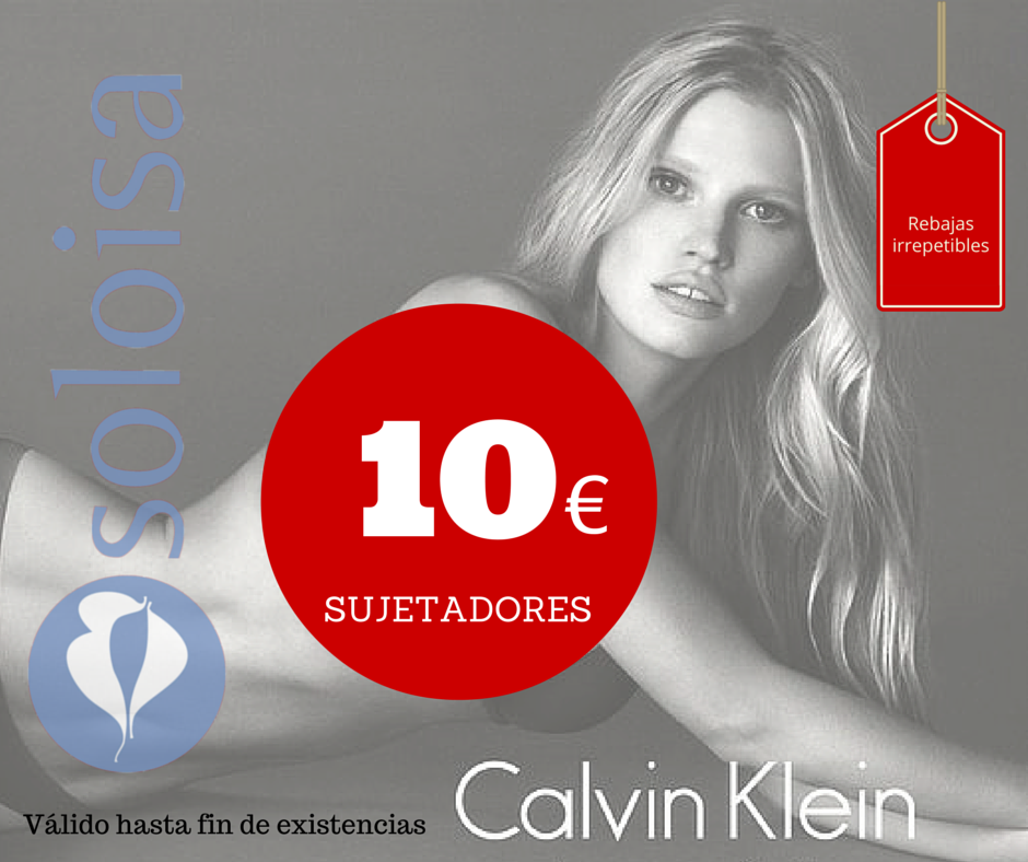 Rebajas en sujetadores Calvin Klein a 10 € en Soloisa Corseteria