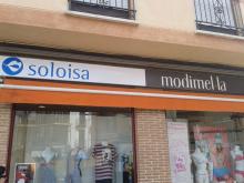 Fachada y rótulo Soloisa-Modimel·la